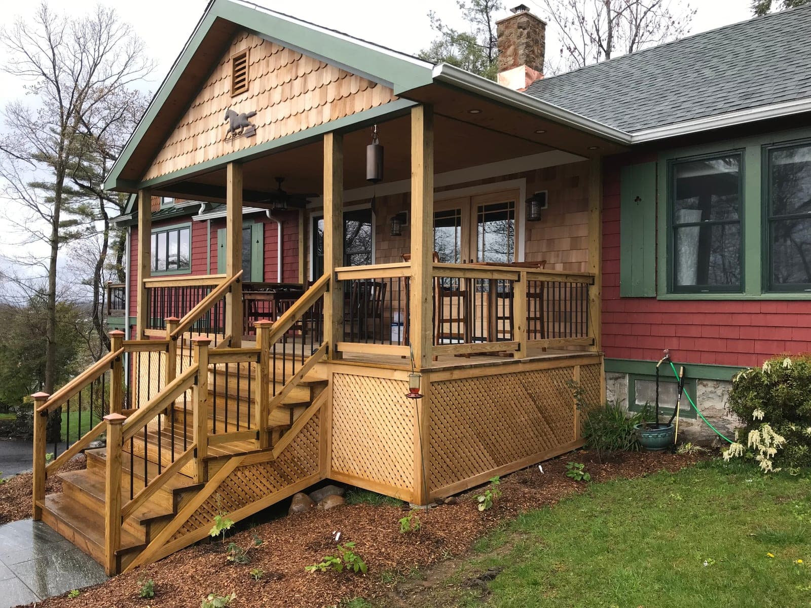 Cedar Wraparound Porch